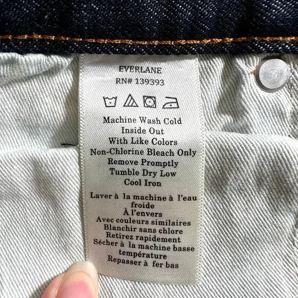 NWT Everlane Uniform Men's The Slim 4 Way Stretch Organic Jean Dark Indigo 33x32